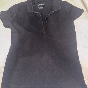 Coral Bay Black Button Down Shirt
